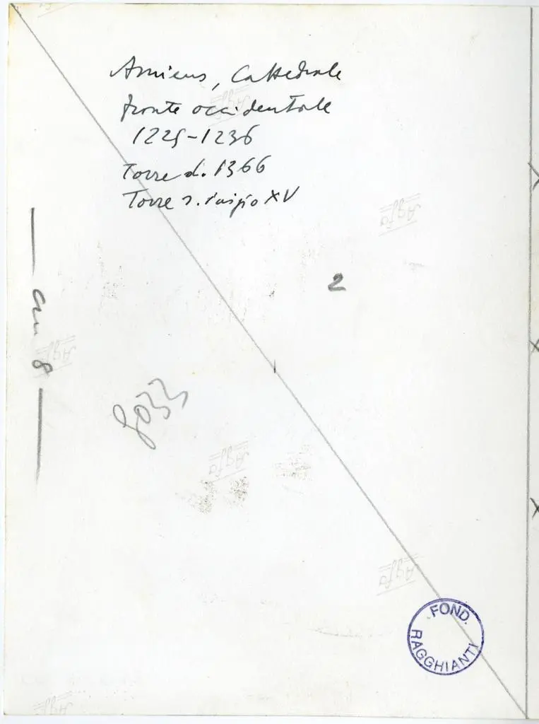 Anonimo , Amiens, Cattedrale - fronte occidentale 1225-1236 - torre d. 1366 - torre s. inizio XV