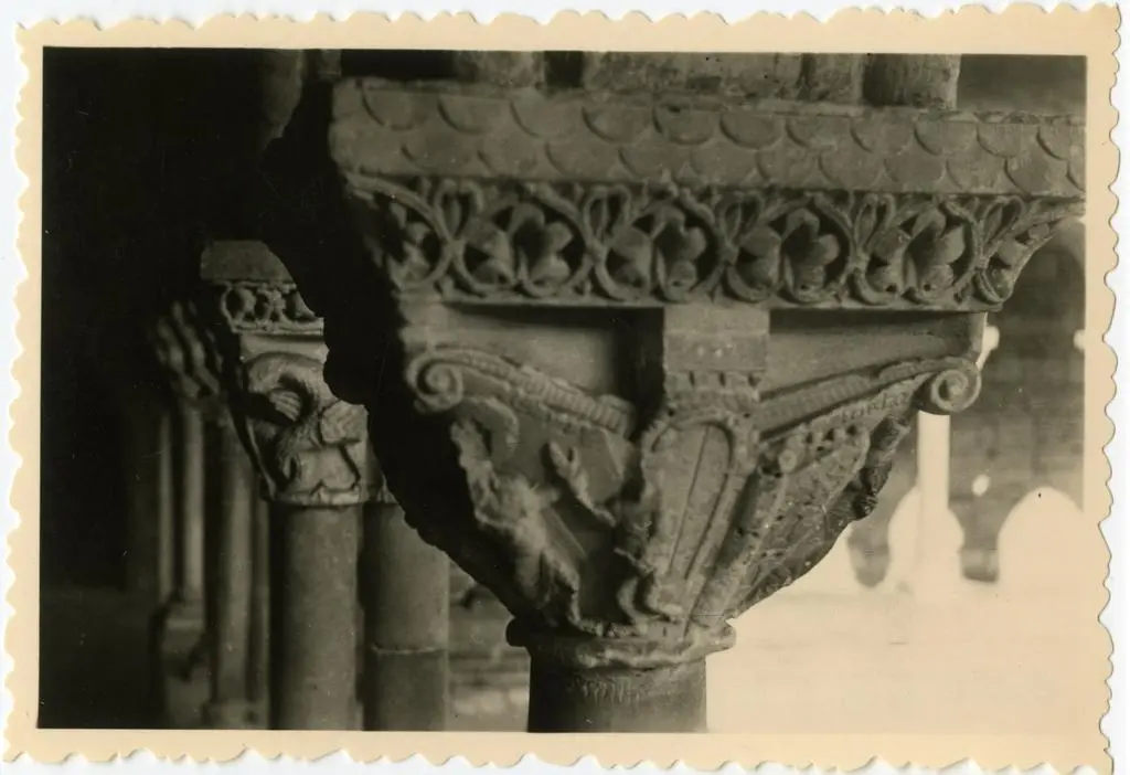 Anonimo , Anonimo francese - sec. XI - Lotta; Motivi decorativi a girali vegetali