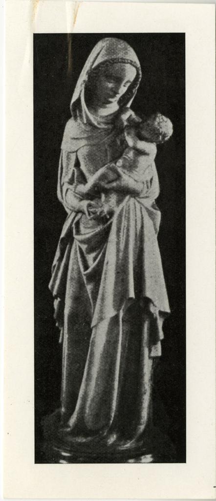 Anonimo , Maestro mosano di Carrara - sec. XIV - Madonna del latte