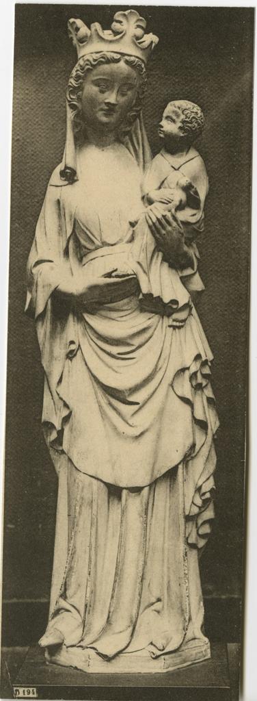 Anonimo , Maestro mosano di Carrara - sec. XIV - Madonna con Bambino