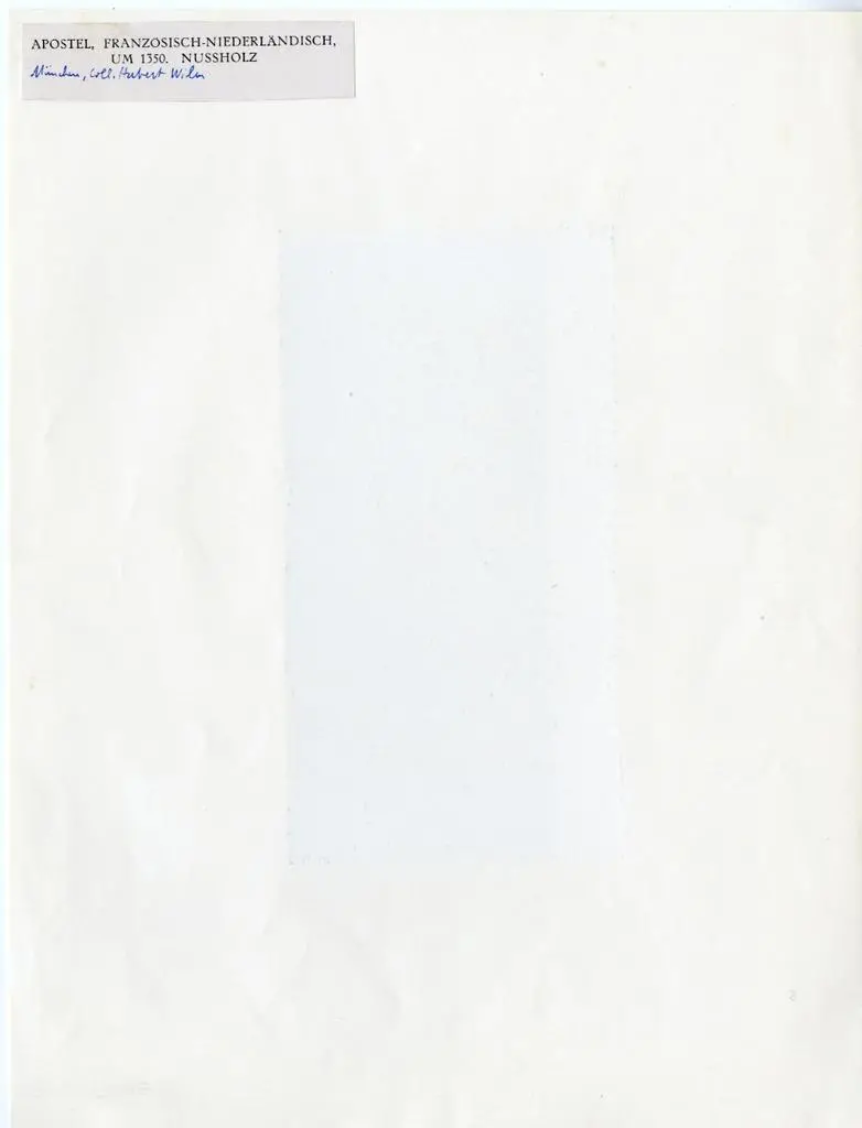 Anonimo , Apostel, Franz&ouml;sisch-Niederl&auml;ndisch, um 1350. Nussholz