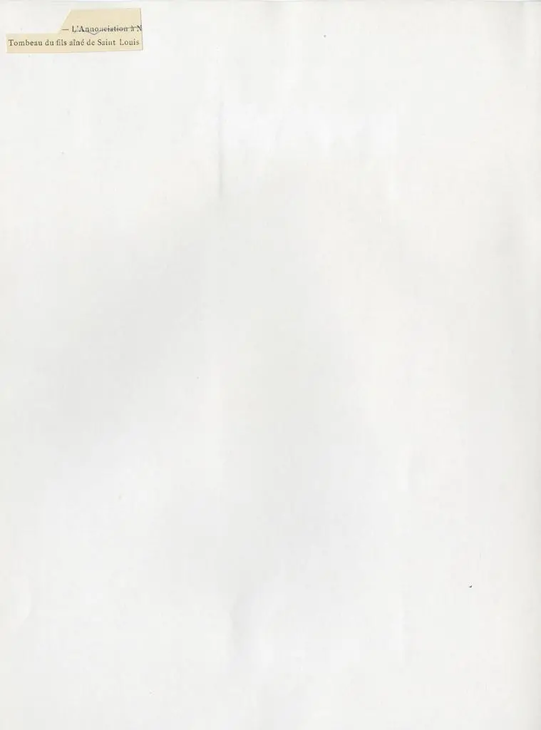 Anonimo , Tombeau du fils a&icirc;n&eacute; de Saint Louis