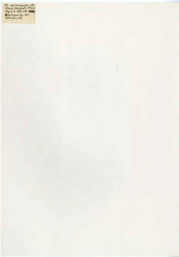 Anonimo , Anonimo francese - sec. XIV - Madonna con Bambino in trono