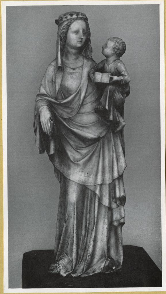 Anonimo sec. XIV , Madonna con Bambino che legge