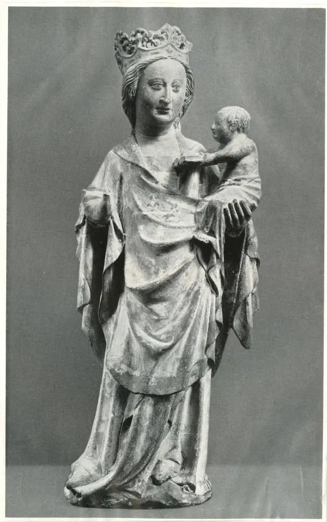 Anonimo , Madonna, Frankreich, Ende 14. Jahrh.