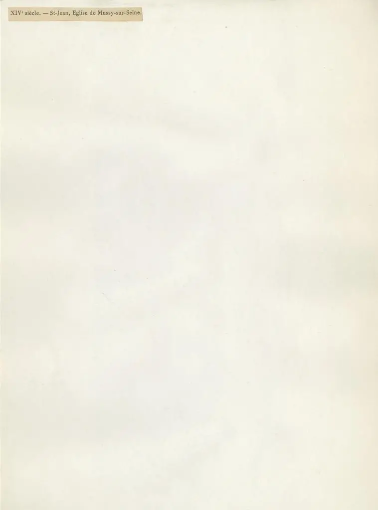 Anonimo , XIVe si&egrave;cle. - St. Jean, Eglise de Mussy-sur-Seine