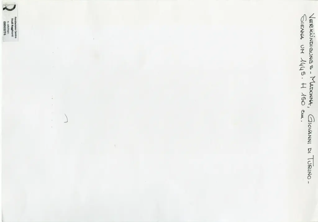 Anonimo , Verk&uuml;ndigungs - Madonna, Giovanni di Turino - Sienna un 1445