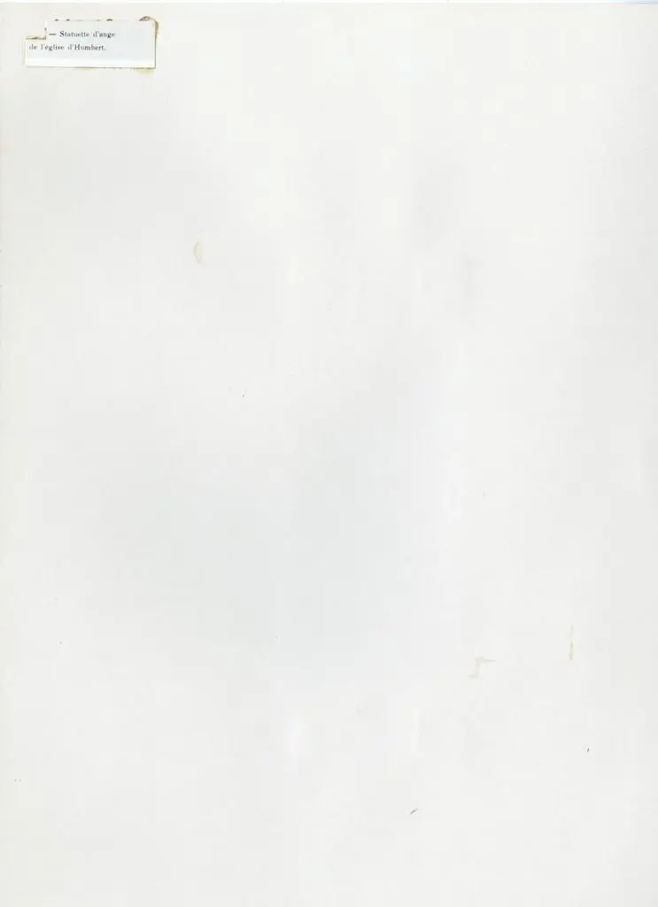 Anonimo , Statuette d'ange de l'&eacute;glise d'Humbert