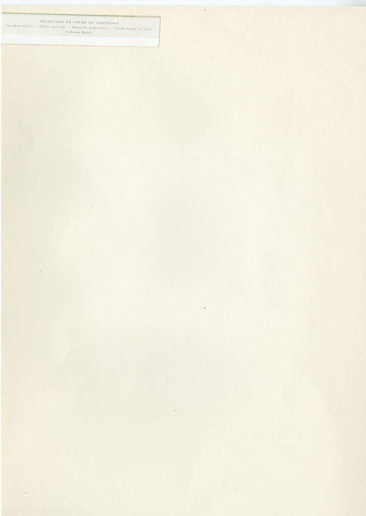 Anonimo , Reliquaire en forme de triptyque - Émaux champlevés - Parties repoussées - Ornements en pierreries - Travail rhenan, XIIe siècle (Collection Dutuit)