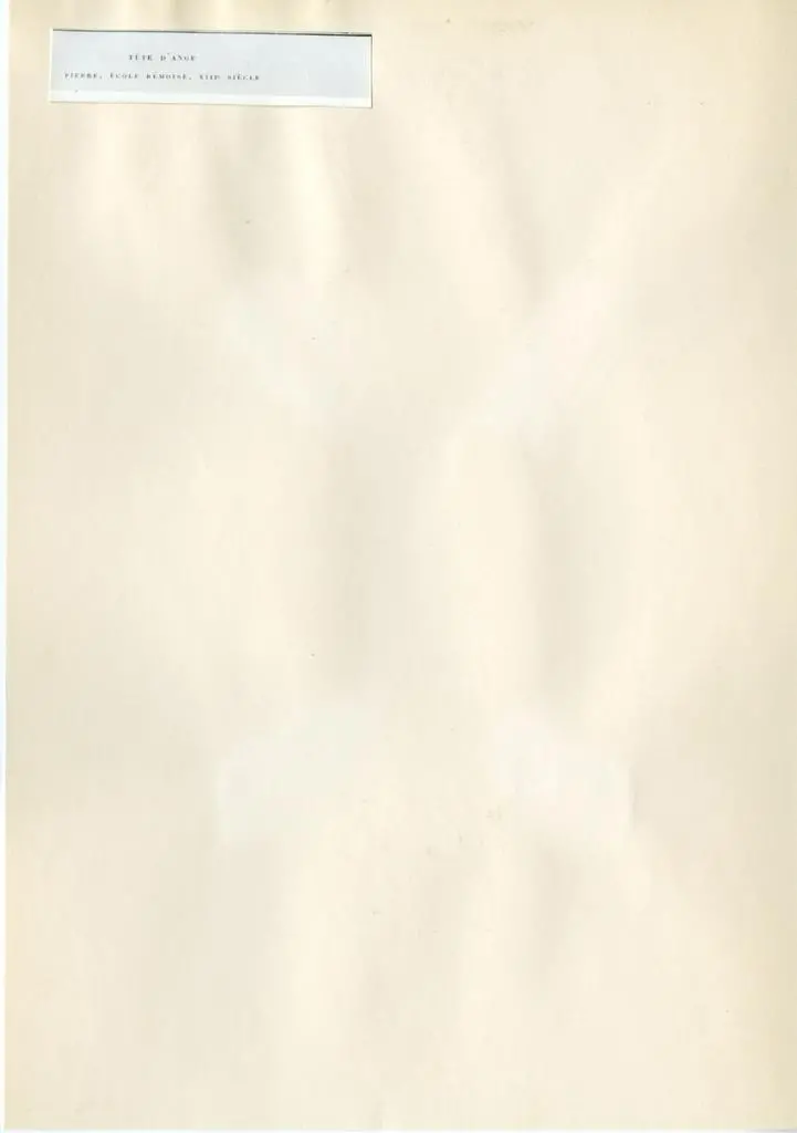 Anonimo , T&eacute;te d'Ange - Pierre, &eacute;cole r&eacute;moise, XIIIe si&eacute;cle