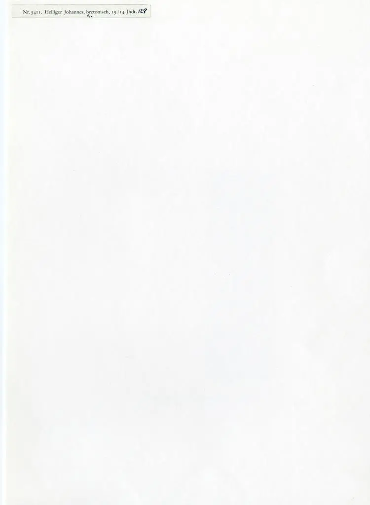 Anonimo , Nr.3411. Heiliger Johannes, bretonisch, 13./14. Jhdt.