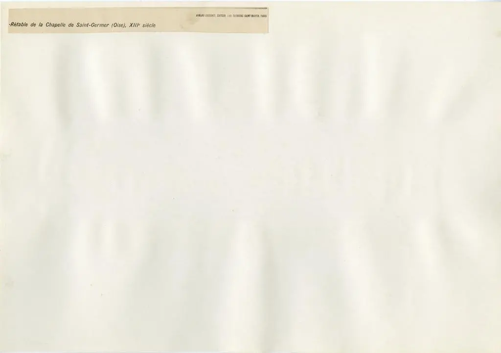 Gu&eacute;rinet Armand , R&eacute;table de la Chapelle de Saint-Germer (Oise), XIIIe si&eacute;cle