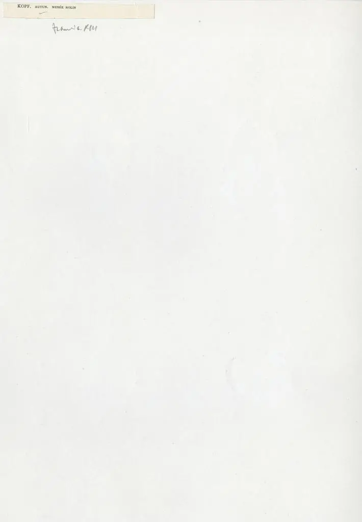 Anonimo , Kopf. Autun. Mus&eacute;e Rolin