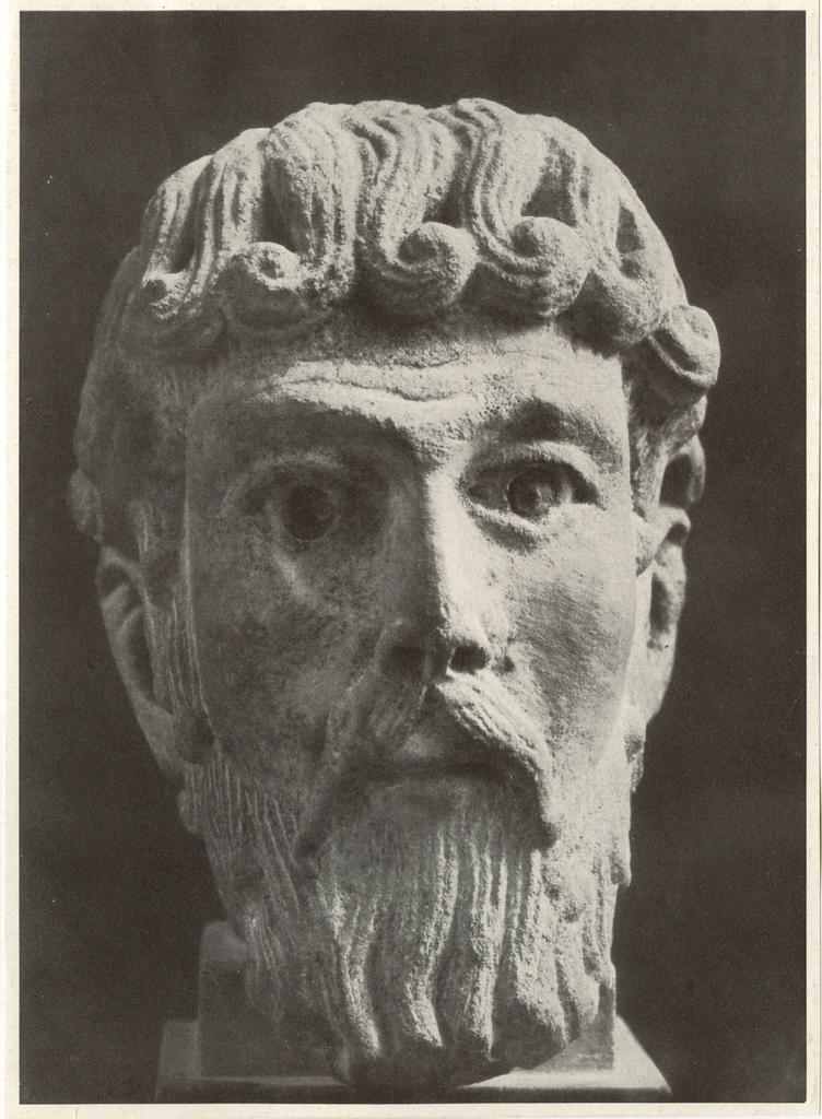 Anonimo , Kopf des Petrus vom Grab des Heiligen Lazarus. Paris, Louvre