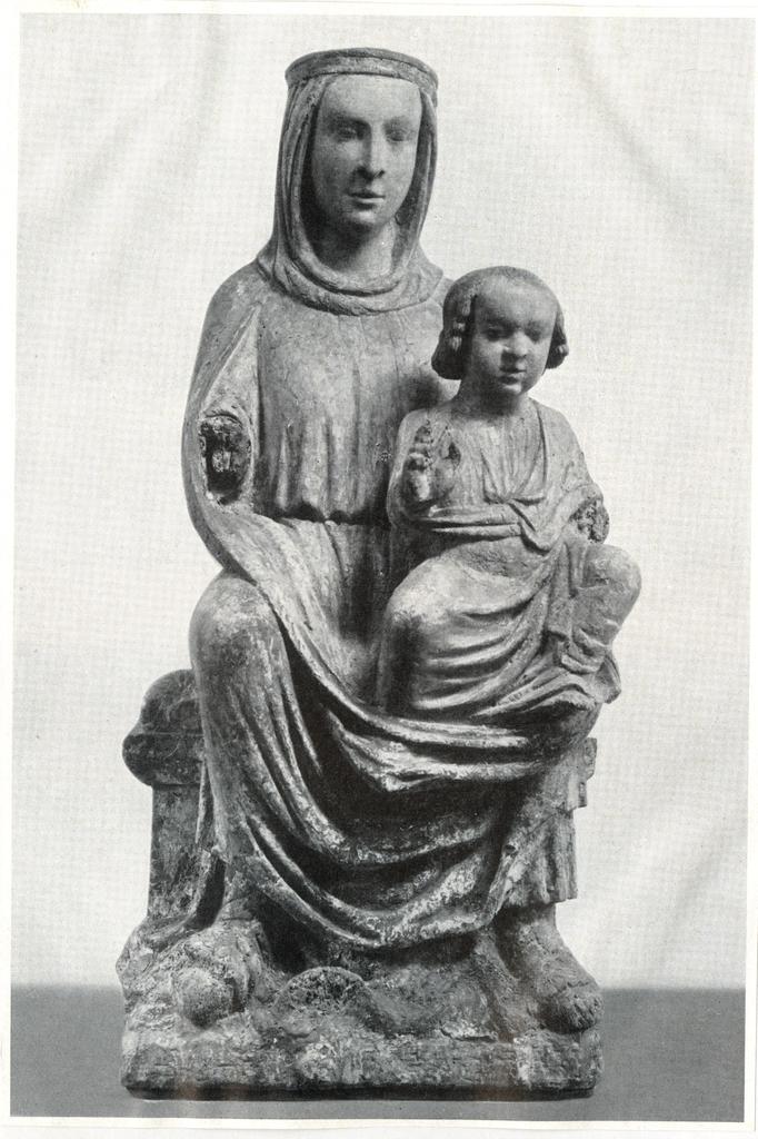 Anonimo , Anonimo - sec. XIII - Madonna con Bambino in trono benedicente