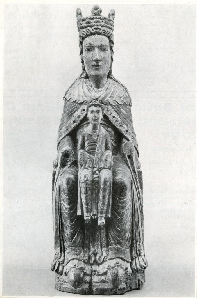 Anonimo , Anonimo - sec. XII - Madonna con Bambino in trono