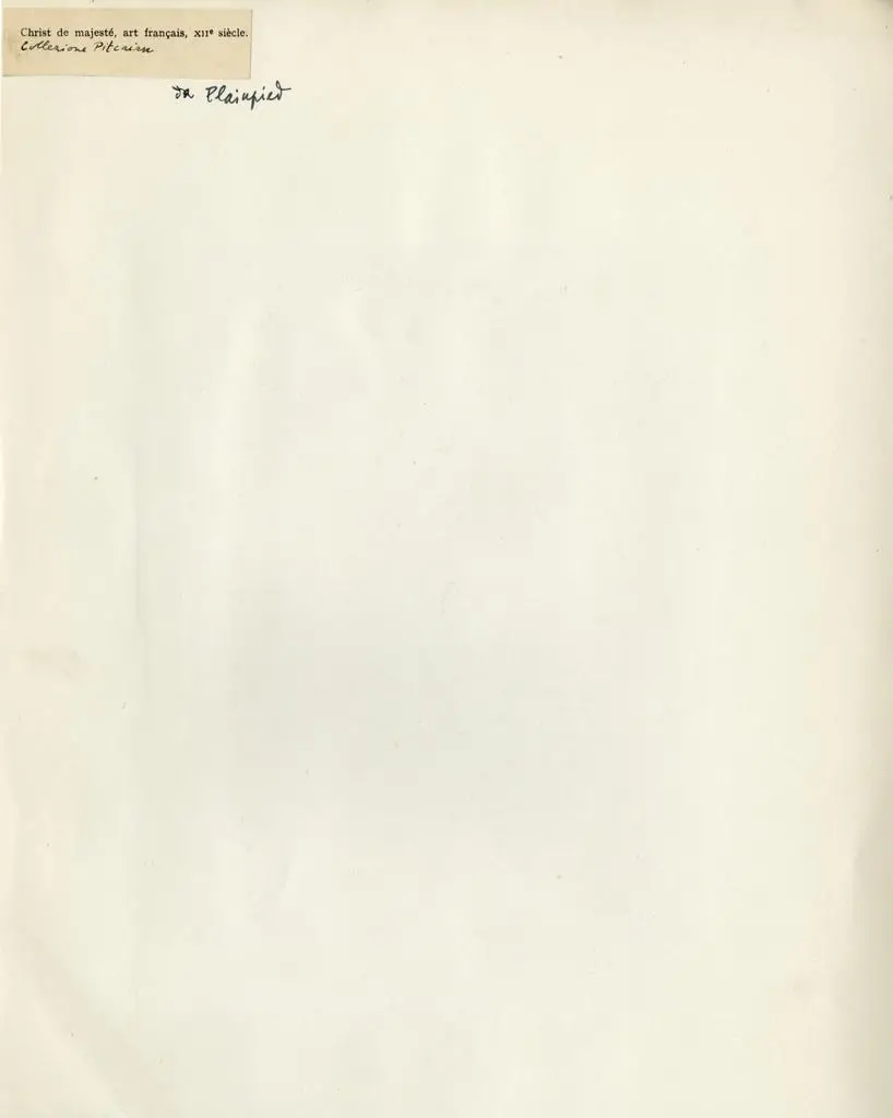 Anonimo , Christ de majesté, art français, XIIe siècle.