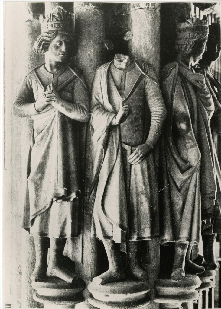 Anonimo , Französischer Meister um 1275. Vier Fürsten. Burgos, Kreuzgang der Kathedrale.