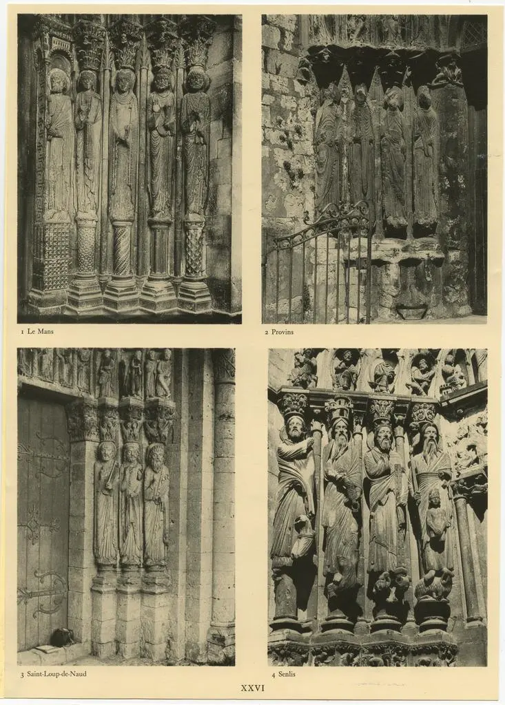 Anonimo , Jamb figures: Le Mans; Provins; Saint-Loup-de-Naud; Senlis