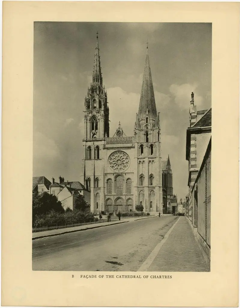 Anonimo , Fa&ccedil;ade of the Cathedral of Chartres