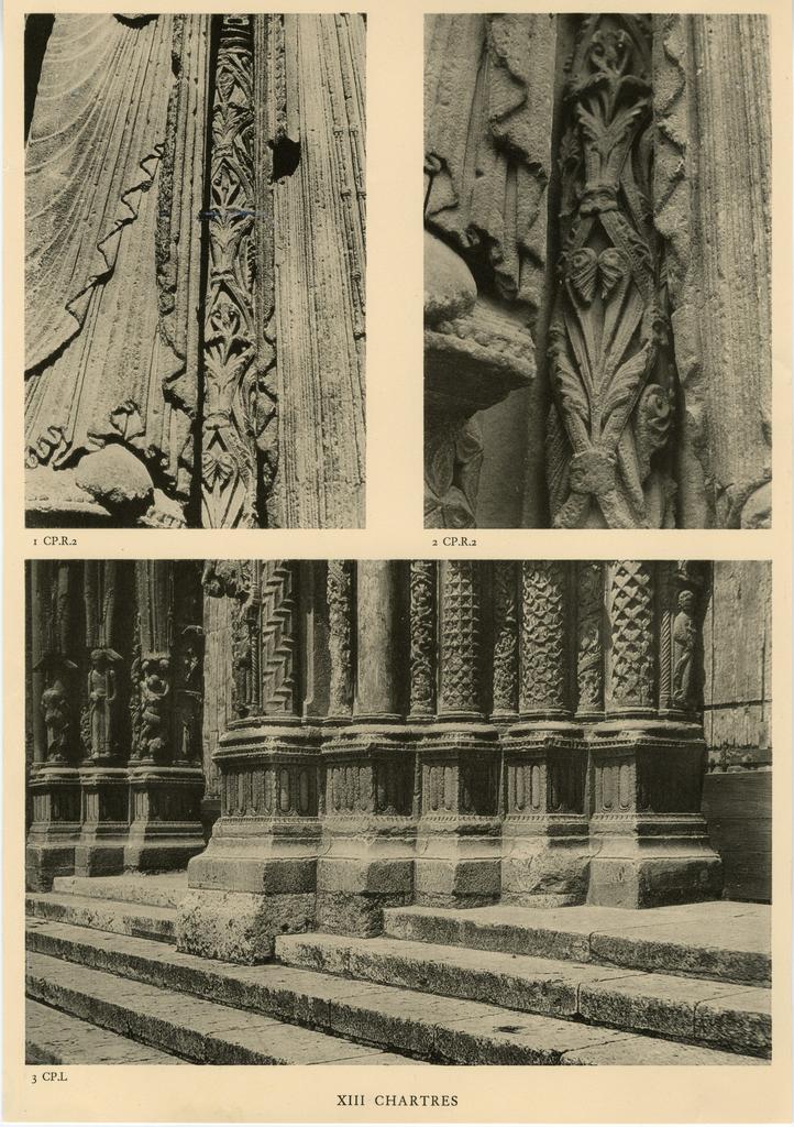 Anonimo , Chartres: CP.R.2 colonnette; CP.R.2 colonnette (detail); CP.L bases