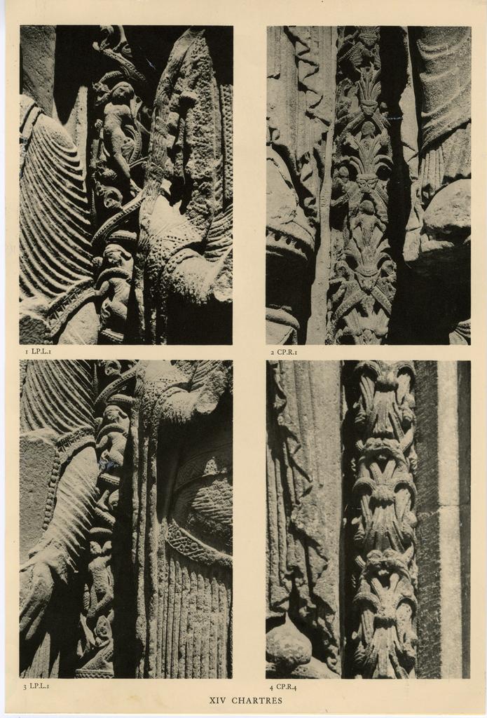 Anonimo , Chartres: Four ornamental colonnettes