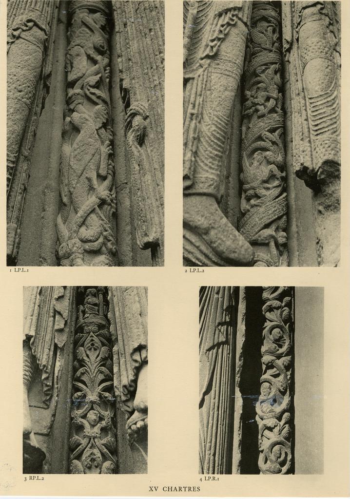 Anonimo , Chartres: Four ornamental colonnettes