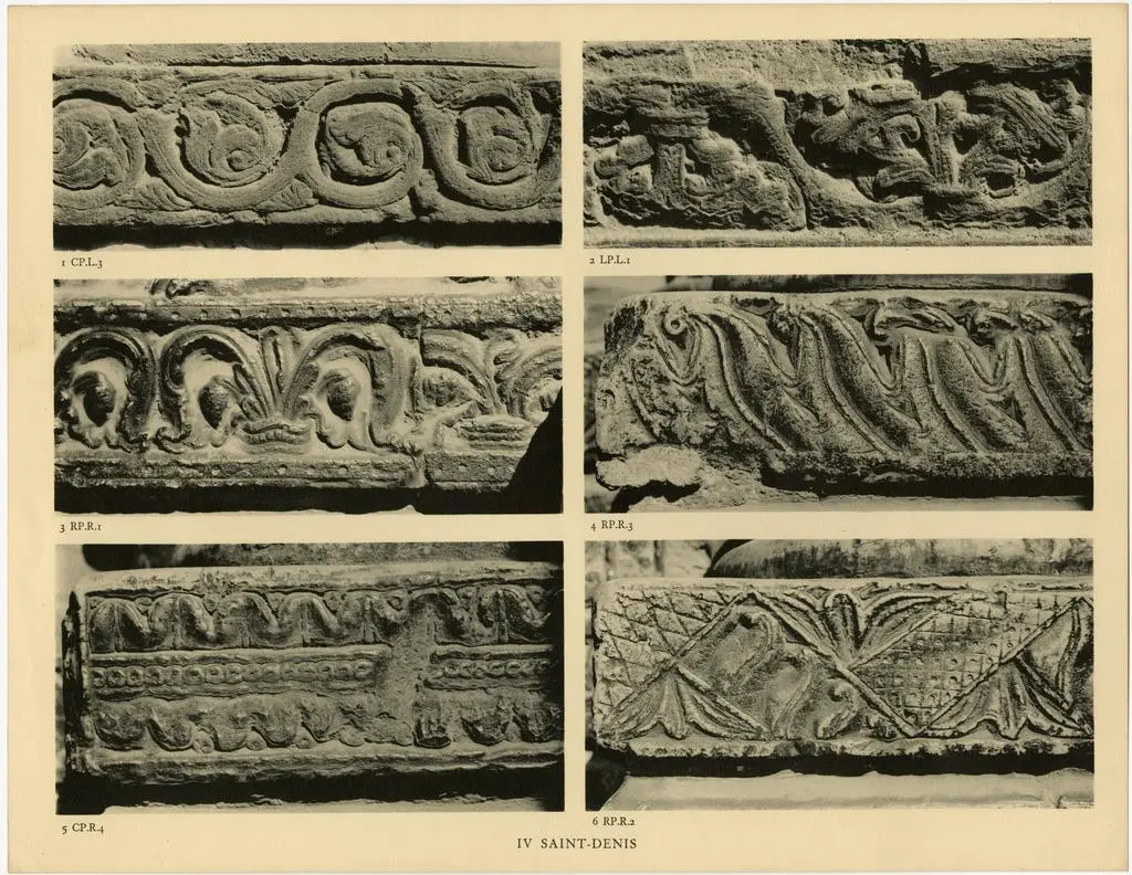 Anonimo , Saint-Denis: Six ornamental plinths