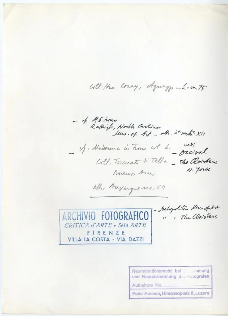 Ammon, Peter , Anonimo spagnolo - sec. XIII - Madonna con Bambino in trono