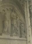 Anonimo , Firenze. Chiesa di S. Maria del Fiore (Duomo). Porta laterale, parte della lunetta, Alberto Arnoldi (?): Statue sopra la porta dei Cornacchini. Firenze, S. Maria del Fiore.