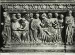Alinari, Fratelli , Bologna - Chiesa di S. Domenico. Storia di fra Reginaldo. dettaglio dell'arca di S. Domenico. (Nicola Pisano).