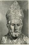 Grassi, Cesare , Anonimo umbro sec. XIV - Santo vescovo benedicente