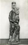 Anonimo sec. XIV , Madonna con Bambino in trono benedicente