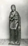 Anonimo , Anonimo abruzzese sec. XIII - Madonna con Bambino in trono benedicente