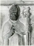 Agostino di Giovanni, bottega , Sant'Atto benedicente fra due angeli