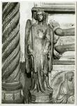 Fototeca della Soprintendenza speciale per il patrimonio storico, artistico ed etnoantropologico e per il Polo museale della città di Napoli , Tino di Camaino - bottega - sec. XIV - Monumento funebre di Cristoforo e Tommaso d'Aquino, particolare dell'Angelo