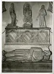Fototeca della Soprintendenza speciale per il patrimonio storico, artistico ed etnoantropologico e per il Polo museale della citt&agrave; di Napoli , Tino di Camaino - bottega - sec. XIV - Monumento funebre di Cristoforo e Tommaso d'Aquino