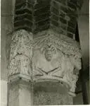 Anonimo milanese sec. XII, bottega , Motivi decorativi con ariete, Motivi decorativi geometrici e girali vegetali