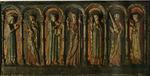Anonimo valdostano sec. XIII , Cristo benedicente, Maria Vergine, San Pietro, Maria Maddalena, San Pantaleone, San Paolo, Santa Caterina
