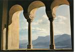 Perckhammer Heinz von , Merano - La Mendola vista attraverso una finestra di Castel Tirolo