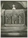 Archivio fotografico della Soprintendenza per i Beni Architettonici e Paesaggistici di Venezia e Laguna , Provincia del Friuli - Sesto al Reghena - Duomo. Nuovo altare maggiore costruito con elementi di scultura del Sec. XV