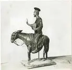 Anonimo veronese sec. XIII , Cristo benedicente a cavallo di una mula