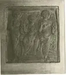 Anonimo sec. VI , Madonna con Bambino tra gli arcangeli Michele e Gabriele