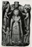 Anonimo inglese sec. XV , Assunzione della Madonna con angeli e santi
