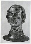 Anonimo , Kopfreliquiar des Hl. Gonsalvus Kupfer getrieben und vergoldet. Norddeutsch 14. Jahrhundert - Nürnberg, Germ. Nationalmuseum