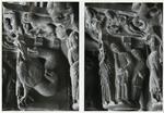 Anonimo catalano sec. XII , Motivi decorativi con animali, Motivo decorativo con figure umane