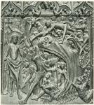 Anonimo spagnolo sec. XIII , Cristo al Limbo, San Giovanni Battista al Limbo