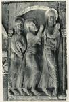 Dieuzaide, Jean , Abteikirche von Silos (Provinz Burgos): Jesus erscheint den Jüngern in Emmaus. Relief von einem Eckpfeiler des Kreuzganges