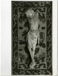 Ammon, Peter , Anonimo tedesco - sec. XIII/ XIV (?) - Cristo crocifisso e tessuto con motivi decorativi sullo sfondo
