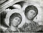 Cenni di Pepo , Madonna con bambino in trono, angeli, Geremia, Abramo, David e Isaia